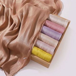 Novedades, Pañuelo de Chifón con Logotipo Personalizado, Suave, de Seda, Largo, Árabe, Elástico, Transpirable, Estilo Retro, para Mujeres Musulmanas, Hijab YHK0079 - Product Image 2