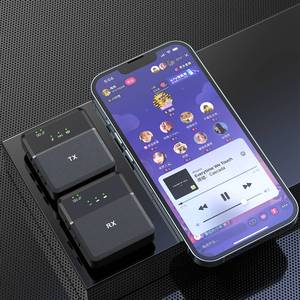 Micrófonos inalámbricos profesionales de solapa doble 2.4G de condensador omnidireccional para Youtubers - Product Image 5