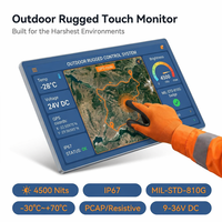 Nouvel écran tactile robuste et étanche, interfaces USB/DVI, 1920x1080, petits moniteurs, certifié ROHS, IPS