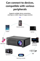 Mini Proyector DLP Inteligente M200, 1080P, 100 Lúmenes, LED, Enfoque Manual, 3D, Batería Integrada, Cine en Casa, Portátil, Cableado, para Exteriores