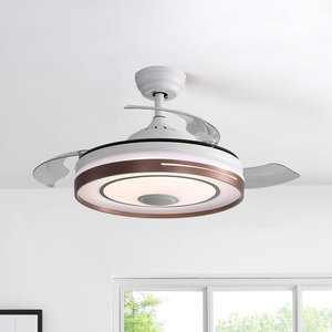 Đèn chùm quạt thông gió de techo Tres aspas con luz 42 inch có thể thu vào quạt trần với ánh sáng và điều khiển từ xa - Product Image 2