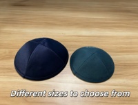 Oferta Especial: Gorro Kippah Judaico de Lino Beige Transpirable de 4 Paneles con Logotipo Personalizado Impreso para Bar Mitzvah, Regalo de Israel, Todas las Estaciones