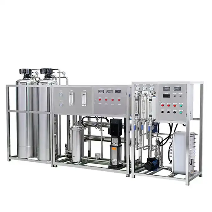 Sistema De Tratamento De Água Ultra Pura 1000LPH Sistema De Água De Filtro De Osmose Reversa Máquina De Água Desionizada RO EDI 1T RO + EDI Sistema