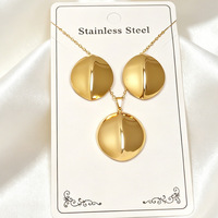 CUMAI Ensemble de bijoux en acier inoxydable plaqué or 18 carats, motif feuille, coquillage et fleur, collier et boucles d'oreilles pour femme, pour soirée et usage quotidien, stock en gros