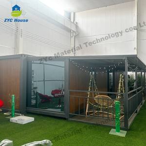 טרומי 20 רגל 30ft 40ft כנף כפול מתקפל בקתת עץ מיני 2 חדר שינה בית מכולה להרחבה - Product Image 6