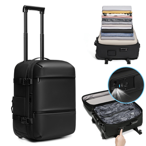 <span class=keywords><strong>Sac</strong></span> à dos trolley facile à transporter, approuvé pour l'<span class=keywords><strong>avion</strong></span>, <span class=keywords><strong>sac</strong></span> de voyage pour ordinateur portable gain de place, <span class=keywords><strong>sac</strong></span> à dos de compression <span class=keywords><strong>sous</strong></span> <span class=keywords><strong>vide</strong></span> 2-en-1 à double usage - Product Image 1