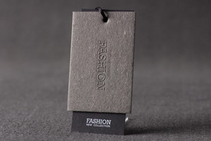 Tùy chỉnh màu đen nổi UV treo thẻ chất lượng cao thân thiện với môi giấy cho quần áo Túi giày - Product Image 4