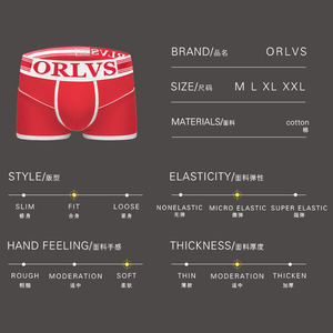 Caldo Giovane <span class=keywords><strong>Uomo</strong></span> <span class=keywords><strong>Xxl</strong></span> Degli Uomini 100% Del Pugile del Cotone Riassunti Della Biancheria Intima Del Sesso - Product Image 3