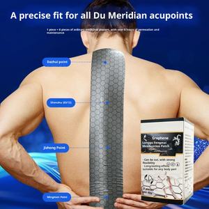 Parche de alivio del <span class=keywords><strong>dolor</strong></span> extendido de grafeno Artemisia Capillaris: se extiende desde la columna vertebral hasta <span class=keywords><strong>las</strong></span> vértebras cervicales, parche largo de hierbas - Product Image 2