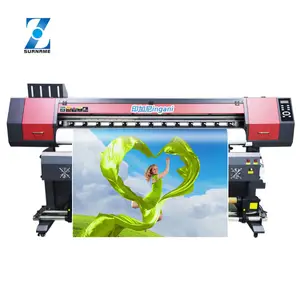 Sobrenome Zhou barato tela de Grande formato impressora de 1.6m 1.8m Xp600 bandeira do vinil cartaz preço de impressora eco solvente