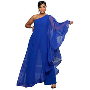 <span class=keywords><strong>Combinaison</strong></span> une pièce à une épaule avec <span class=keywords><strong>pantalon</strong></span> long Sexy Ladies Sleeveless Summer Dressy Jumpsuit - Product Image 5