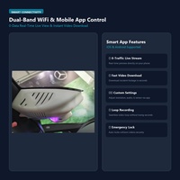 Mercedes-Benz GLC 2023 Verborgen Dashcam 4K Ultra HD 2.4GHz 5.8GHz Dual Band WiFi Auto DVR