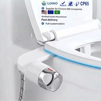 Bidet WC OEM Mini ABS Moderne pour Hôtels, Installation Facile, Eau Froide, Nettoyage Automatique, Buse Dissimulée, Démontage Rapide, Non Électrique