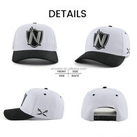 Gorra de Béisbol Unisex Personalizada de 5 Paneles, 100% Algodón Canvas, Bordado 3D, Patrón de Hojas Sublimadas, Letras Deportivas, Cierre a Presión