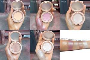 Palette de surligneurs en poudre pressée à haute teneur en pigments végétaliens personnalisés avec logo personnalisé pour toute la journée maquillage pour le visage <span class=keywords><strong>surligneur</strong></span> <span class=keywords><strong>pastel</strong></span> - Product Image 2