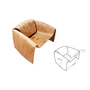 게 모양 디자인 가구 부속품은 여가 의자 좌석과 뒤 부분 의자 성분을 위한 합판을 분해합니다