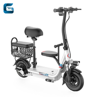 Trottinette électrique à deux roues avec panier et clés pour enfants