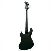 Eastern Music Hardluck Kings Ultra Rare 18pcs Satin Matte Black 4 String J Style Gitar Bass Elektrik Dengan Hard Case