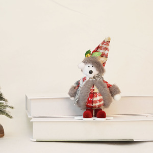 2025 ensemble de Figurines en peluche de noël chaud père noël bonhomme de neige renne décorations festives ornements de table de noël pour la décoration de la maison de vacances - Product Image 5