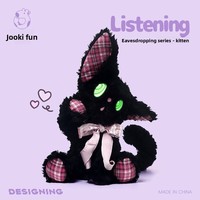 Peluche chaton mignon, coussin long pour dormir, rembourrage en coton PP doux, poupée chat, cadeau d'anniversaire pour filles
