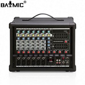 Mezclador de Audio para Karaoke de 500W, Mezclador de Potencia de Audio Profesional de 6 Canales para Espectáculos en Vivo - Product Image 2
