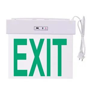 Ce Goedgekeurd Goedkope Edge Lit Led Exit Bord Brand Nooduitgang Bord Licht