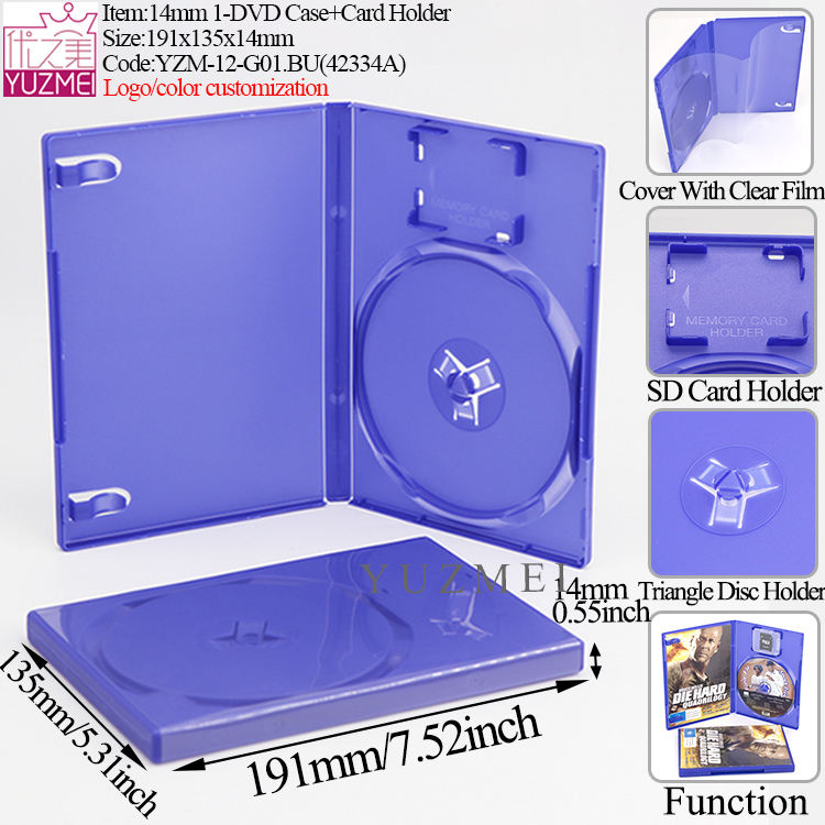 1-DVD Case+Card Holder G01 - Blue