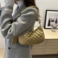 Tas PU Wanita 2026 Elegan dengan Rantai Berlian, Desain Mewah untuk Musim Panas dan Dingin, Tas Selempang Wanita Model Terbaru