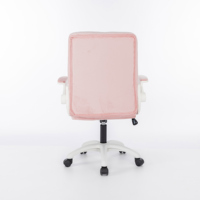 Chaise d'ordinateur ergonomique en velours confortable à la maison