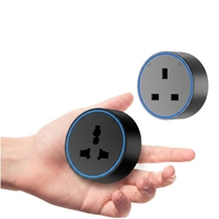 Enchufe de Riel Deslizante 16A con Luz LED, Módulo Adaptador de Riel de Alimentación Móvil Multienchufe con Estándares US/UK/EU, Puertos USB-C y USB-A
