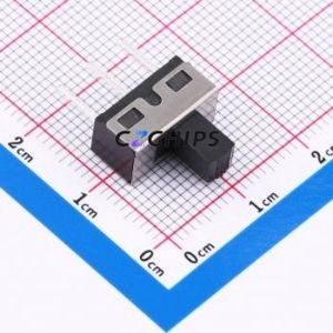 HX SS12D10G6 Slide Switch Through hole-3P,6.7x12.7mm Switch Single Pole Double Throw Rectangle Pin Header PC Pin 12.7mm - Product Image 1