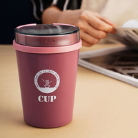 Ventes chaudes : Tasse à petit-déjeuner à l'avoine avec couvercle, en plastique, chauffage au micro-ondes, tasse à porridge, étanche, portable, tasse à café avec cuillère