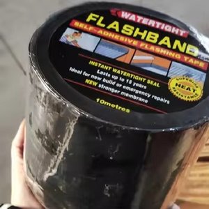 Bande d'étanchéité bitumineuse auto-adhésive super résistante, sans torche, pour structures en acier, tôles métalliques, conteneurs - Product Image 1