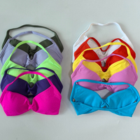 Ensemble de sport sans couture pour femme : Soutien-gorge de sport à bretelles et short taille haute froncé push-up, séchage rapide, vêtements de fitness 2 pièces