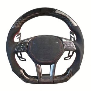 Volante Deportivo Personalizado de Fibra de Carbono y Cuero para <span class=keywords><strong>Mercedes</strong></span> <span class=keywords><strong>Benz</strong></span> W204 W205 W209 W213 S550 C300 Clase <span class=keywords><strong>C</strong></span> E <span class=keywords><strong>Amg</strong></span> E350 Gle <span class=keywords><strong>450</strong></span> - Product Image 2