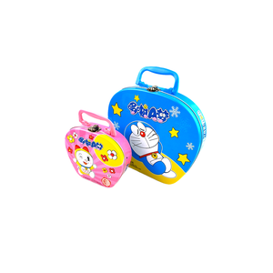 Promotion gift Suitcase/metal tin box with plastic handle