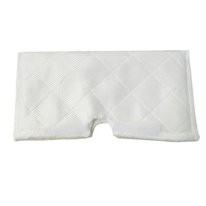 Housse de balai vapeur en microfibre blanche 33 cm x 17 cm avec coussinet de remplacement en velcro pour le nettoyage de voiture - Product Image 2