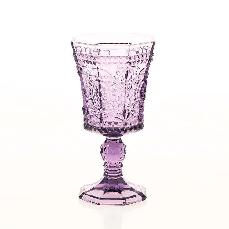 Luxury Vintage Crystal Red Wine Glass Goblet Cup Stemmed Glasses