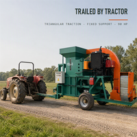 Broyeur et granulateur d'herbe monté sur tracteur, type traction, haute capacité, machine de fabrication de granulés d'aliments pour animaux pour pâturages et ranchs