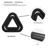 7LB/10LB Antidérapant Triangle Haltère Formation Yoga Fitness Pilates Anneau De Poids En Silicone