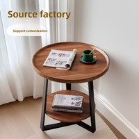 Vente chaude Double Couche Thé Table Basse De Luxe Meubles De Salon Multicolore Ménage Table Basse Hôtel Usage Domestique