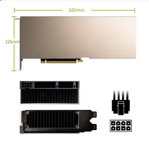 H800 80G AI GPU Placa de vídeo Interface de memória de 256 bits PCI Express usado para aplicações de Desktop ventilador refrigerador
