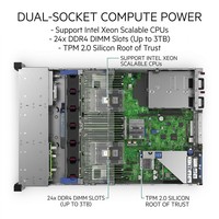 Kit de cage à disques d'occasion HPE DL380 Gen10 Plus 380G10+ 2U 8SFF SAS/SATA 12G BC Front Bay 1/2 P26930-B21