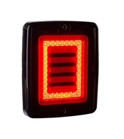 Feu arrière 24V pour camion et remorque, 4,3 pouces, lentille rouge, blanche, transparente ou foncée, avec feux de freinage et de position