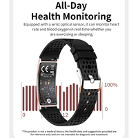 Bracelet intelligent B8 ultra fin 2,8 mm en alliage de zinc, écran OLED, moniteur de fréquence cardiaque, d'oxygène sanguin et de sommeil, étanche IPX8 pour Android et iOS