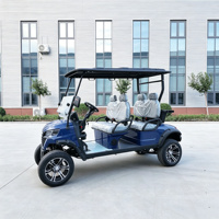 Voiturette de golf électrique 4 places de haute qualité avec batterie au lithium, autonomie de 100 km, véhicule utilitaire pour parc industriel, en stock, certifiée CE
