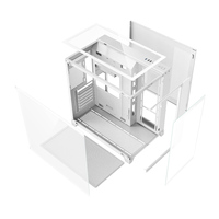 AntarcChill Full Tower ATX MATX Full View Three Transparent Side Panels Dated Computer Case Cover PC Case