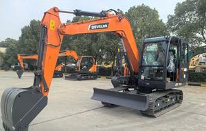 รถขุดตีนตะขาบ DOOSAN DX75E มือสองจากเกาหลี น้ำหนัก 7.5 ตัน เครื่องยนต์เดิมจากโรงงาน ชั่วโมงการทำงานต่ำ รถขุดไฮดรอลิกขนาดเล็ก สำหรับงาน Fa - Product Image 4