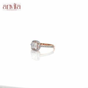 Anillo de Diamantes de Plata de Ley 925 de Lujo, Elaborado con Opciones de Oro de 10K, 14K y 18K, Joyería Fina, Diseño para Boda, Compromiso y Aniversario - Product Image 3