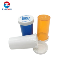 Tubes en plastique PC vides, colorés, résistants aux enfants, avec bouchon à pression, 30, 40, 60 Dram, avec bouchon en caoutchouc, pour bonbons et snacks, personnalisables avec logo, vente en gros